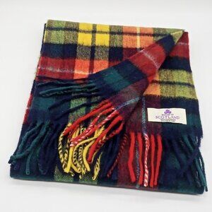 House of Scotland 100% Lambswool Fringed Scarf